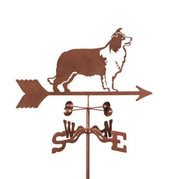 Ez Vane EZ Vane EZ1402-GR Dog Border Collie Weathervane with Garden Mount - EZ1402-GR