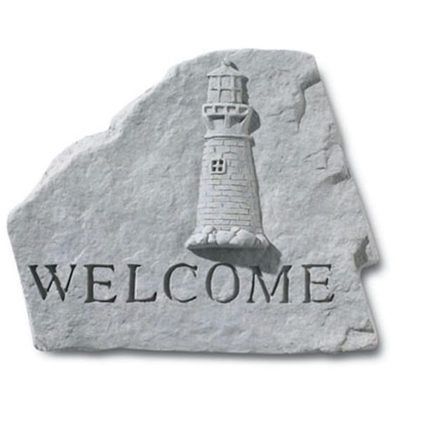 Kay Berry - Inc. Welcome - Lighthouse Garden Accent - 11.5 Inches x 9.5 Inches - KA313490