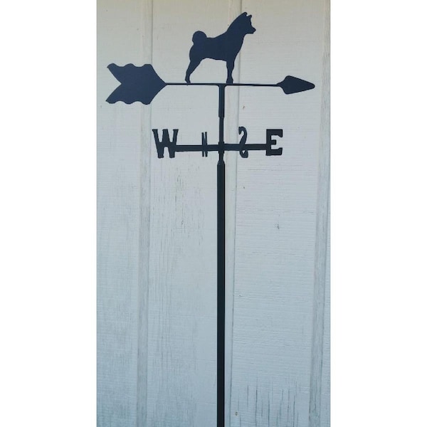 The Lazy Scroll Shiba Inu Garden Mount Weathervane - SHIBAIN