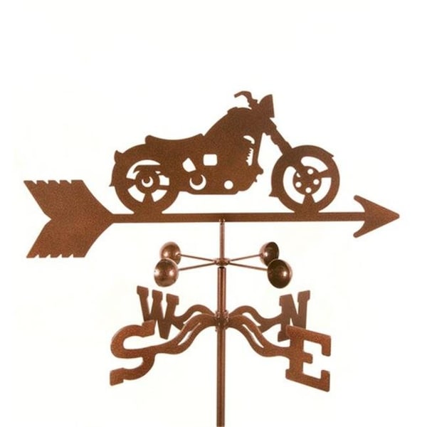 Ez Vane EZ Vane EZ1022-GR Classic Motorcycle Weathervane with Garden Mount - EZ1022-GR