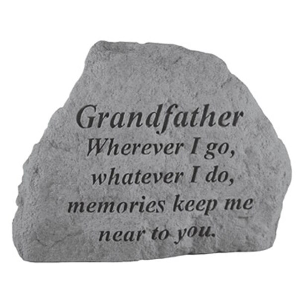 Berry Kay - Inc. Grandfather Wherever I Go-Whatever I Do - Memorial - 6.5 Inches x 4.75 Inches - 16720