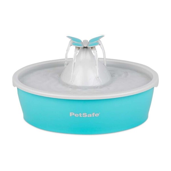 Wall-To-Wall Butterfly Pet Fountain, Blue - WA3641036