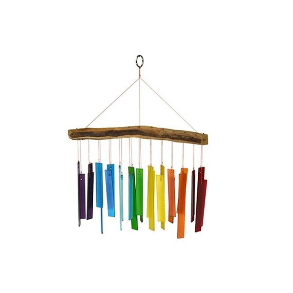 Gift Essentials Gift Essentials GEBLUEG560 Color Spectrum & Driftwood Chime - GEBLUEG560