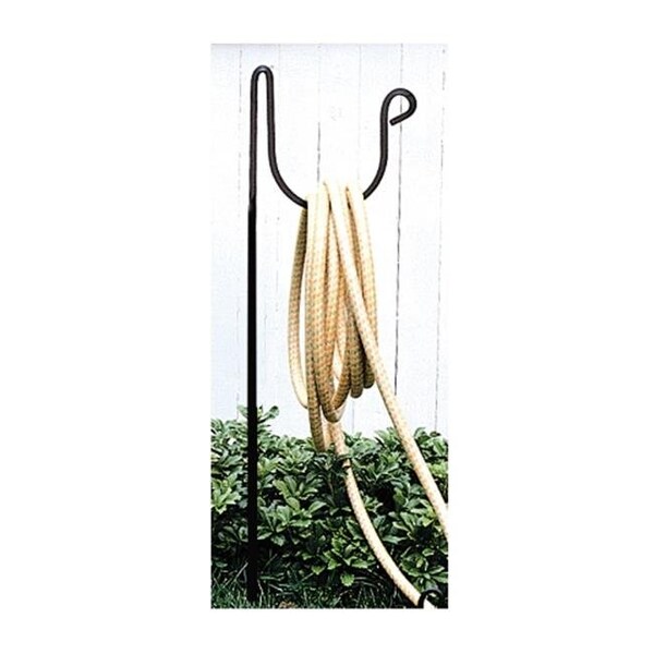 Village Wrought Iron Village Wrought Iron HH-SQ-LB Square Iron Garden Hose Holder - HH-SQ-LB