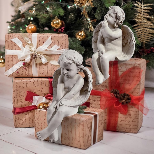 Design Toscano Angels of Meditation and Contemplation Sculptures - JE9101261