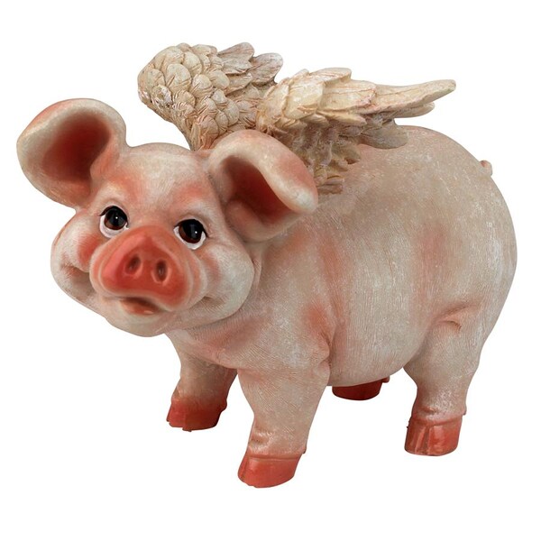 Design Toscano Hog Heaven Flying Pigs Statue Collection: Standing - QL57203