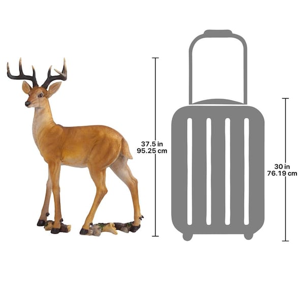 Design Toscano Woodland Buck Deer Statue - LY88195