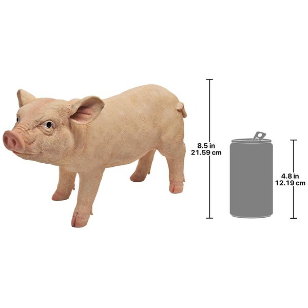 Design Toscano Sandman and Porker, the Piggies Garden Statues: Porker - QM224191