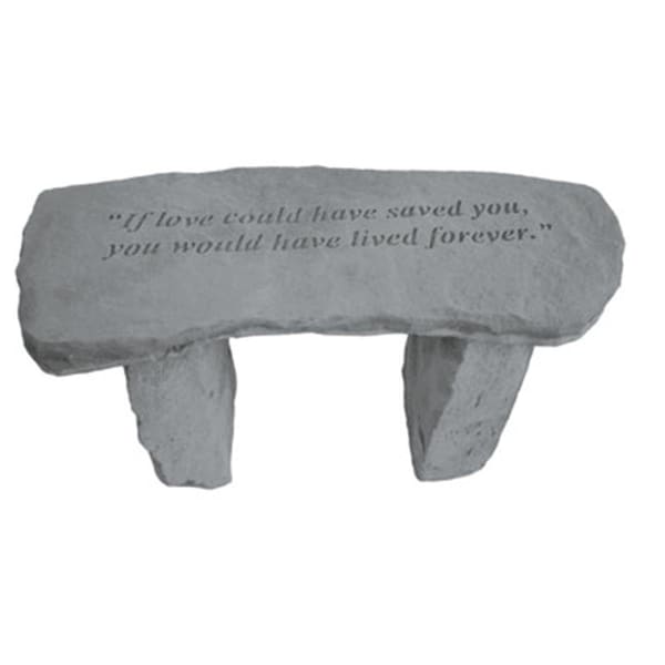 Kay Berry If Love Could Have Saved You - Angel Memorial Bench - 29-in. x 12-in. x 14.5-in. - KA313415