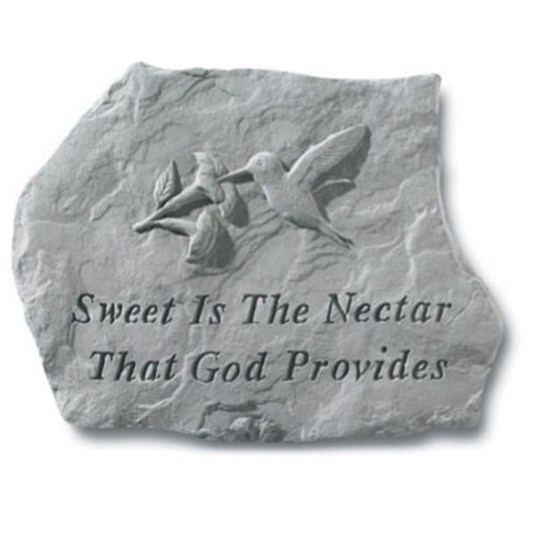 New Courtyard Sweet Is The Nectar That God Provides - White - 15.5 Inches x 11.5 Inches - NE3543531