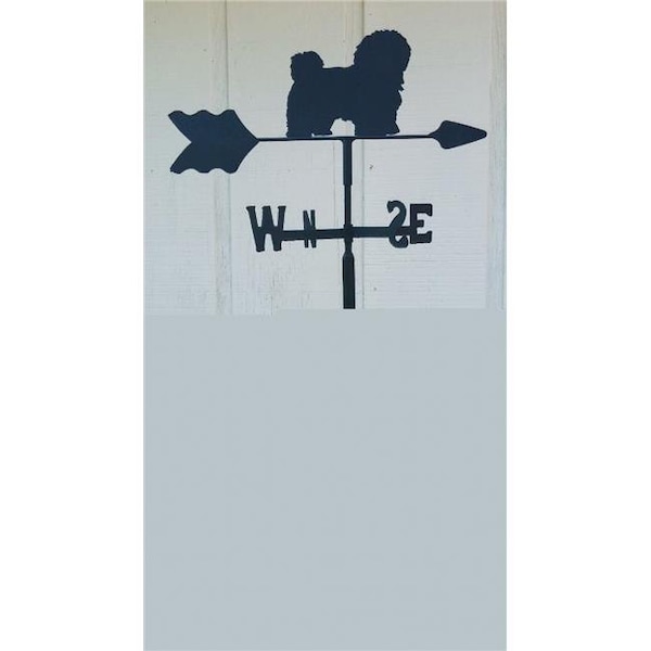 The Lazy Scroll The Lazy Scroll havanesein Havanese Garden Mount Weathervane - HAVANESEIN