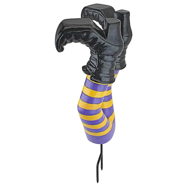 Design Toscano Crash Landing Wicked Witch Legs Garden Stake Statue - AL62383