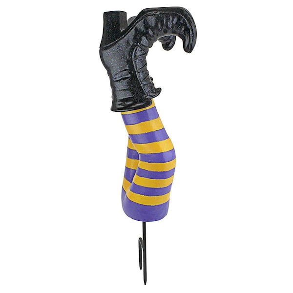 Design Toscano Crash Landing Wicked Witch Legs Garden Stake Statue - AL62383