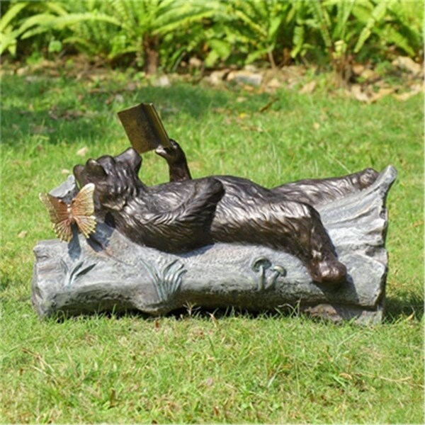 Spi Lazy Reader Garden Sculpture - 14 x 25 x 10.5 in. - 34757