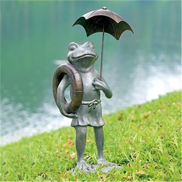 Spi Home Pool Partner Frog Garden Sculpture - 24.50 x 12.50 x 8.50 in. - 34880
