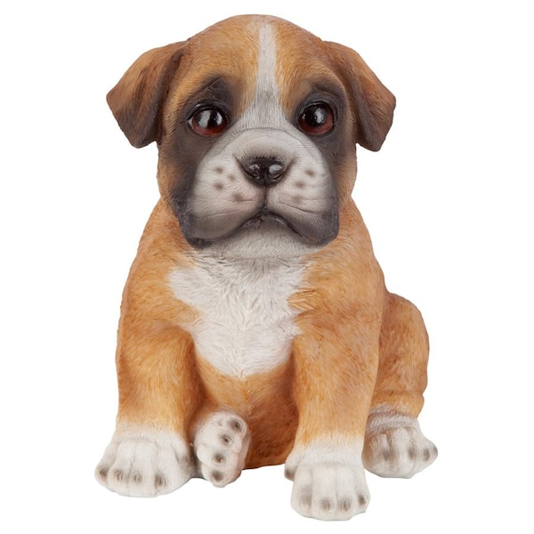 Design Toscano Boxer Puppy Partner Collectible Dog Statue - JQ111031