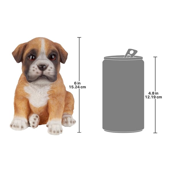 Design Toscano Boxer Puppy Partner Collectible Dog Statue - JQ111031