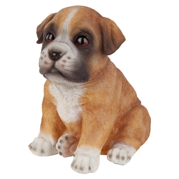 Design Toscano Boxer Puppy Partner Collectible Dog Statue - JQ111031