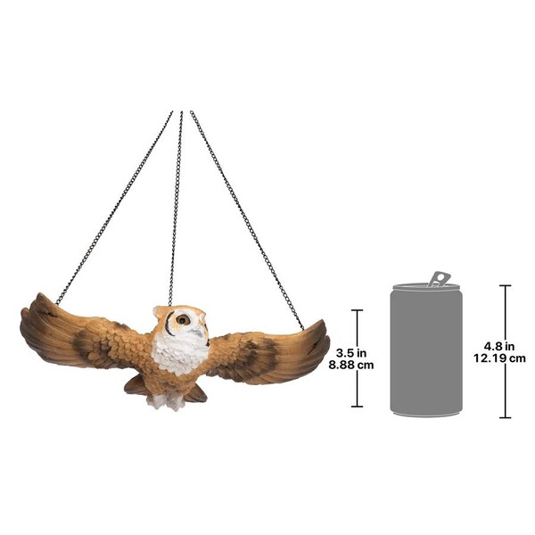 Design Toscano The Garden Owl Hanging Sculpture - NG31625