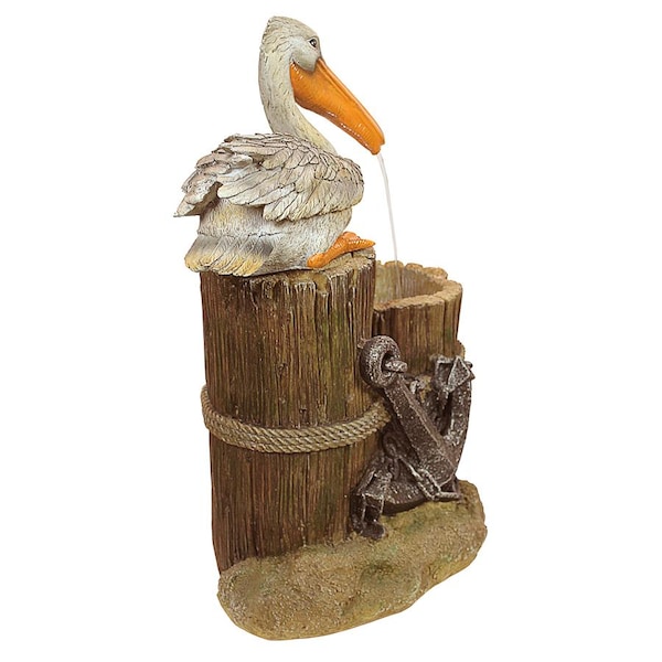 Design Toscano Pelican's Seashore Roost Sculptural Fountain - SS11780