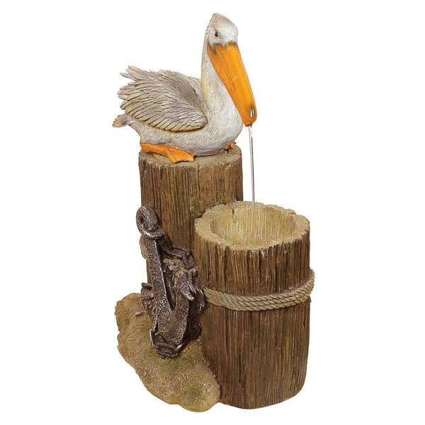 Design Toscano Pelican's Seashore Roost Sculptural Fountain - SS11780