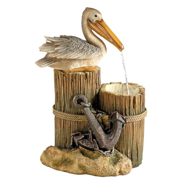 Design Toscano Pelican's Seashore Roost Sculptural Fountain - SS11780