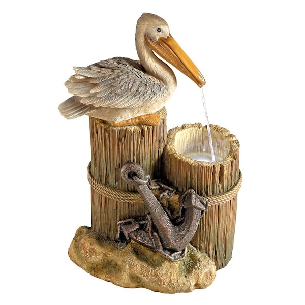 Design Toscano Pelican's Seashore Roost Sculptural Fountain - SS11780