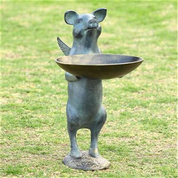 Spi Home- San Pacific Intl Winged Pig Birdfeeder - 34049