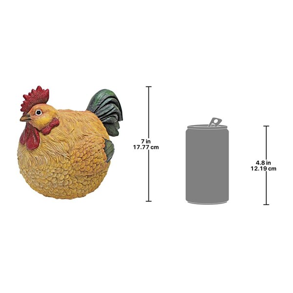 Design Toscano Roly-Poly Ball of Chicken Statue - QM24520001