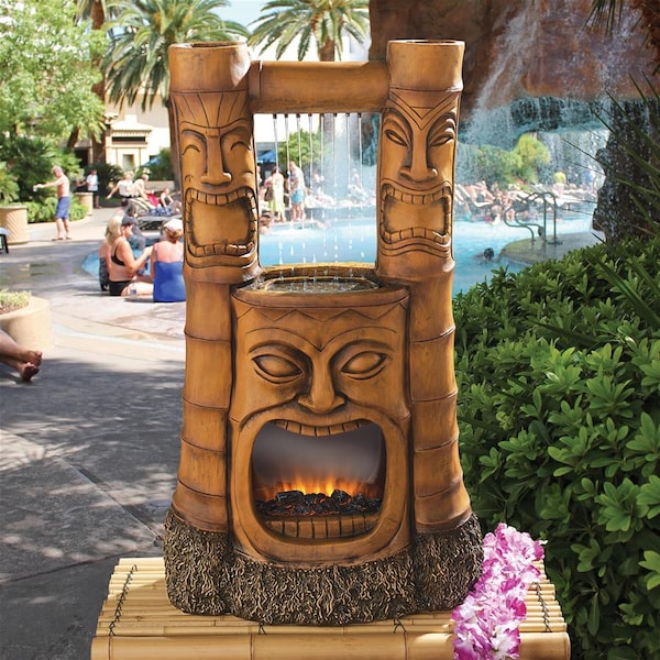 Design Toscano Tiki Gods of Fire and Water Fountain - SH382465