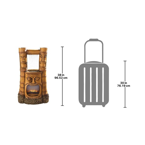 Design Toscano Tiki Gods of Fire and Water Fountain - SH382465