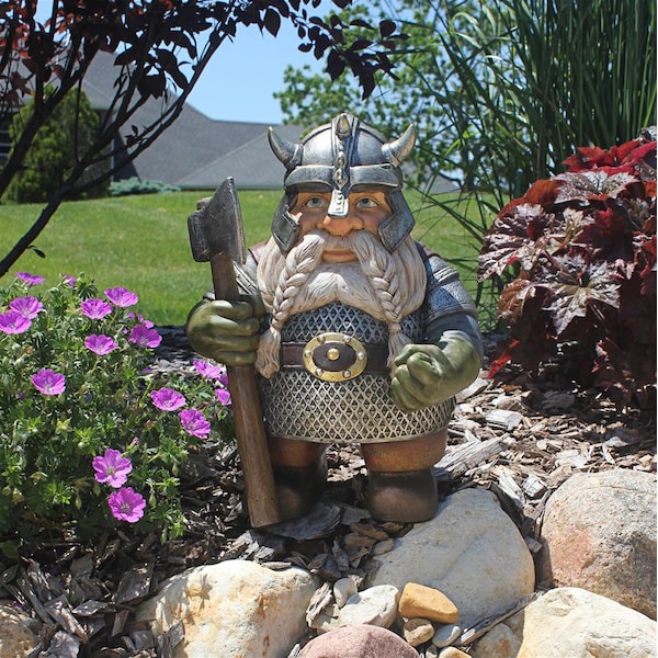 Design Toscano Viking Victor Norse Dwarf Gnome Statue - QM2932200
