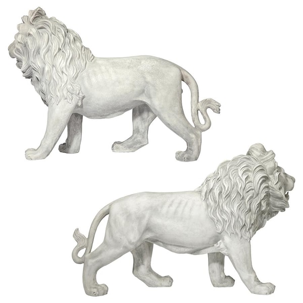 Design Toscano Regal Lion Sentinels of Grisham Manor Statue: Right and Left Set - KY9167