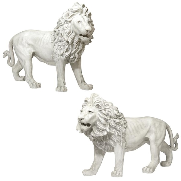 Design Toscano Regal Lion Sentinels of Grisham Manor Statue: Right and Left Set - KY9167