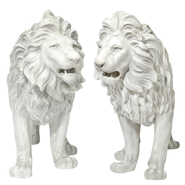 Design Toscano Regal Lion Sentinels of Grisham Manor Statue: Right and Left Set - KY9167