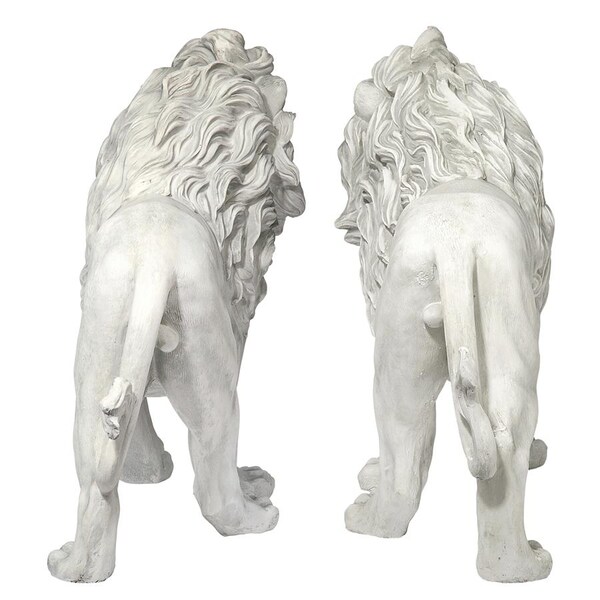 Design Toscano Regal Lion Sentinels of Grisham Manor Statue: Right and Left Set - KY9167