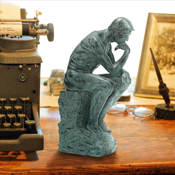 Design Toscano Rodin's Thinker Statue Inspired by the original by Auguste Rodin - QL0197710