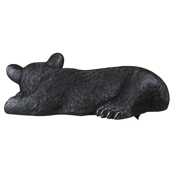 Design Toscano Lemont the Lovable Lounger Black Bear Statue - KY1884