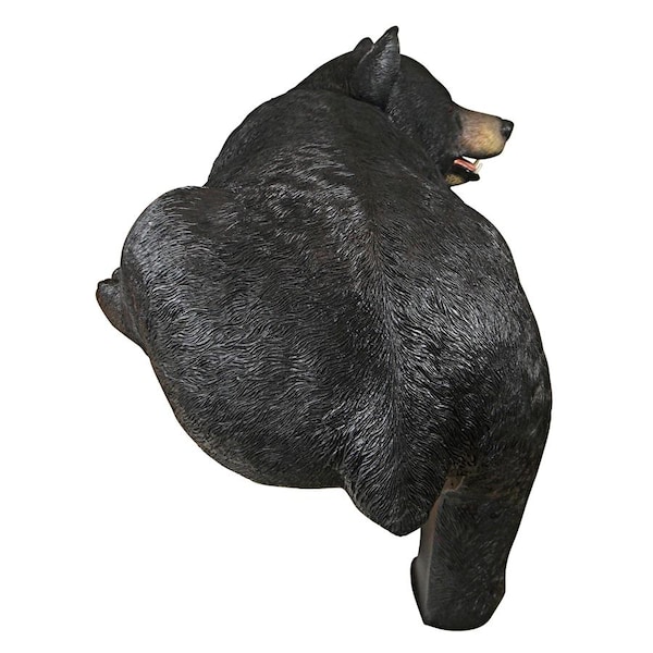 Design Toscano Lemont the Lovable Lounger Black Bear Statue - KY1884