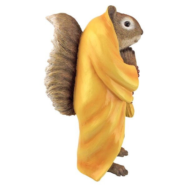 Design Toscano Sensei Monk Zen Garden Squirrel Animal Statue - QM17041