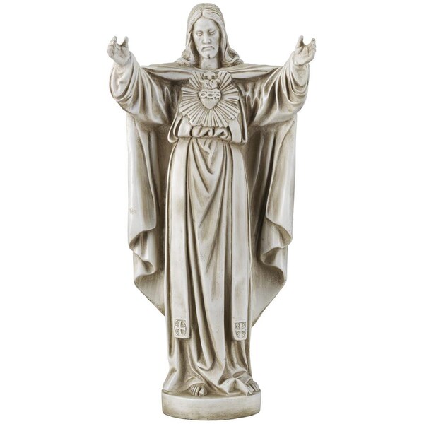 Design Toscano The Sacred Heart of Jesus Spiritual Garden Statue - LY712152