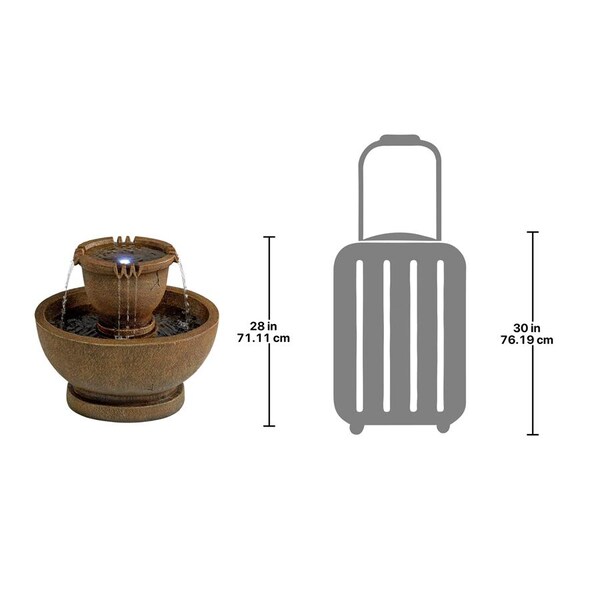 Design Toscano Richardson Oval Urns Cascading Garden Fountain: Grande - SS11121