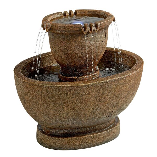 Design Toscano Richardson Oval Urns Cascading Garden Fountain: Grande - SS11121
