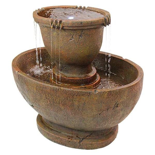Design Toscano Richardson Oval Urns Cascading Garden Fountain: Grande - SS11121