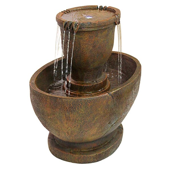 Design Toscano Richardson Oval Urns Cascading Garden Fountain: Grande - SS11121