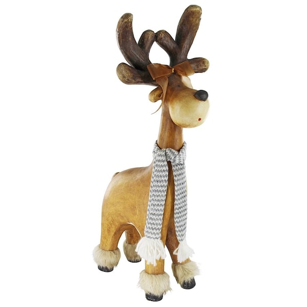 Design Toscano Santa's Second Team Holiday Reindeer Statue: Ambrose - DS19765