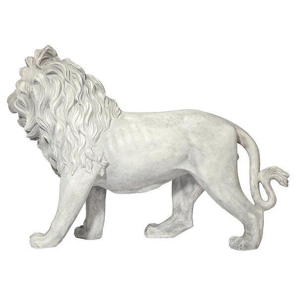 Design Toscano Regal Lion Sentinel of Grisham Manor Statue: Left Foot Forward - KY167