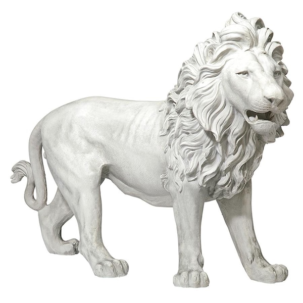 Design Toscano Regal Lion Sentinel of Grisham Manor Statue: Left Foot Forward - KY167