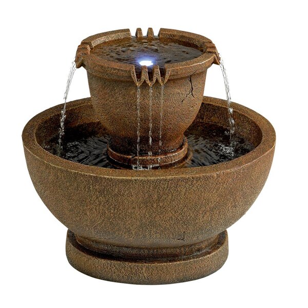 Design Toscano Richardson Oval Urns Cascading Garden Fountain: Large - SS111211