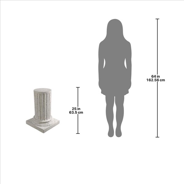 Design Toscano Roman Empire Column Garden Statuary Pedestal: Large - NE60510